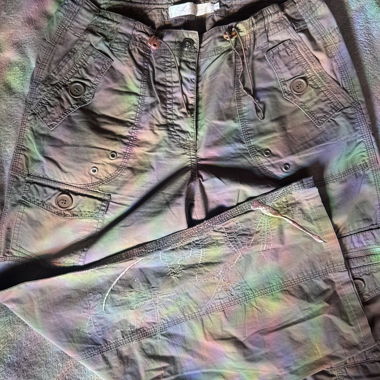 Cargo HoseY2K Utility Pants mit Stickerei