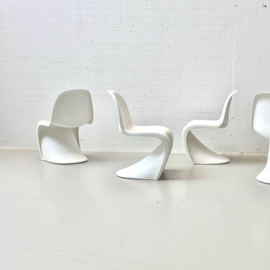 4 Panton Stühle von Verna Panton für Vitra 