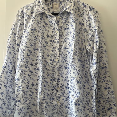 Camicia floreale bianca