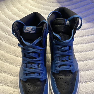 Nike Air Jordan Hoch Blau Schwarz