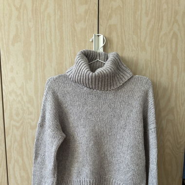 Gray turtle neck jumper 🦭