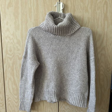 Gray turtle neck jumper 🦭