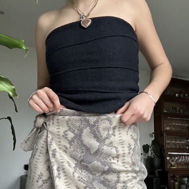snake print skort 