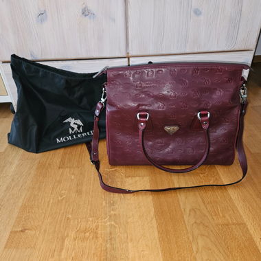 Maison Mollerus Schultertasche bordeaux