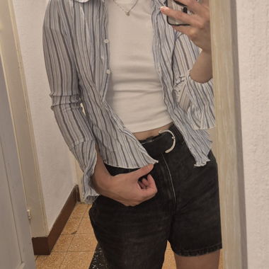 Camicia a righe leggera
