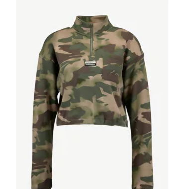 Short pullover military pattern