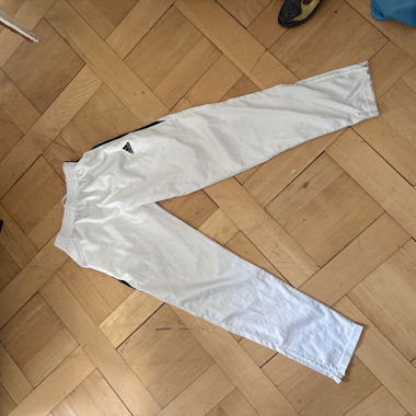 White Adidas Tracksuit Bottoms