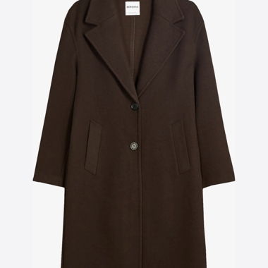 Manteau long pour femmes marron