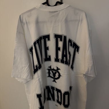 T-shirt LFDY Live Fast London blanc taille L