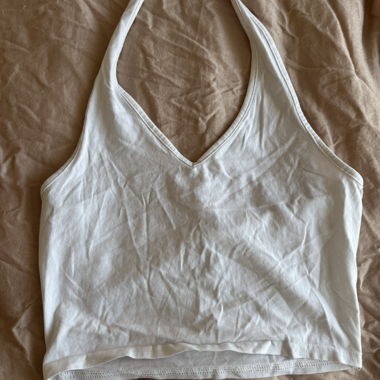 Top dos nu blanc 