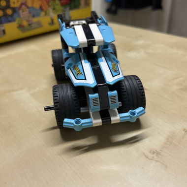 Blue Lego Construction Car
