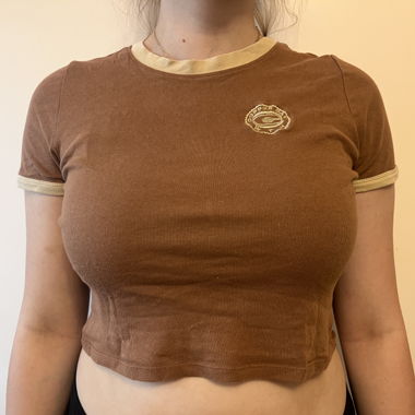 Brown Cropped T-Shirt