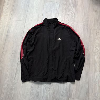 Giacca sportiva Adidas nero/rosso taglia L, condizioni ottime