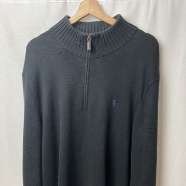 Pull zip Ralph Lauren noir