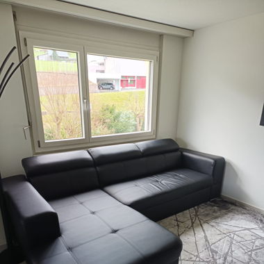 Ecksofa schwarz Kunstleder