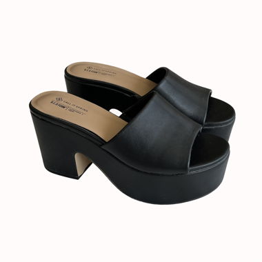 Y2K Black Vegan Platform Sandals