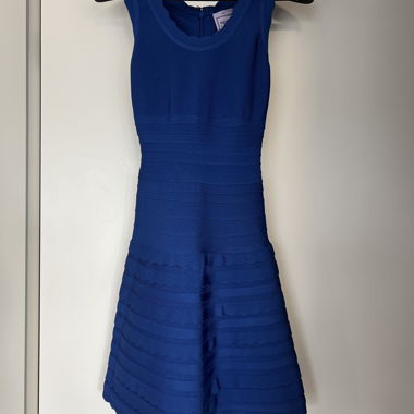 Herve Leger blue bandage dress XXS