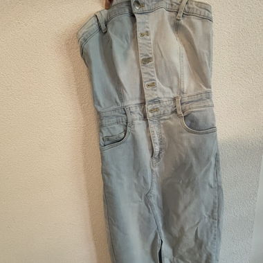 Robe en jeans sans manche