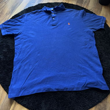 RALPH LAUREN POLO SHIRT BlueOrange LOGO - SIZE XL