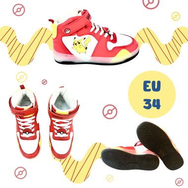 Pokemon-style original high-top sneakers