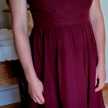 Burgundy Lace Dress