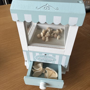 Holz-Popcornmaschine Spielzeug