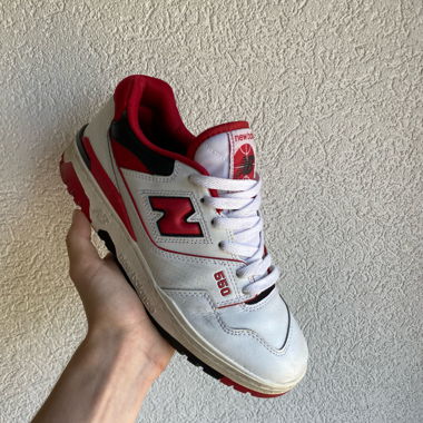 New Balance 550 Rot Weiss