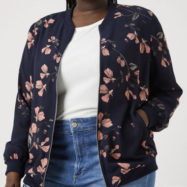 Bomber motif floral