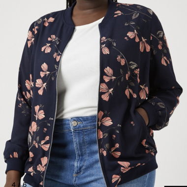 Bomber motif floral