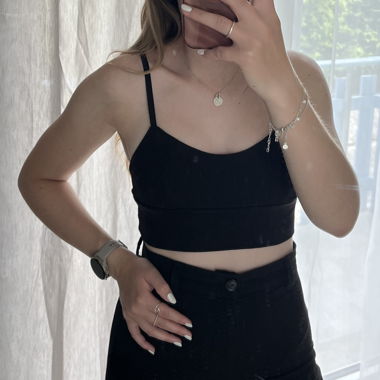 Black Crop Top