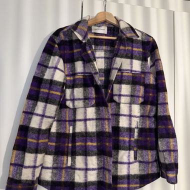 Promod Plaid Shirt Jacket