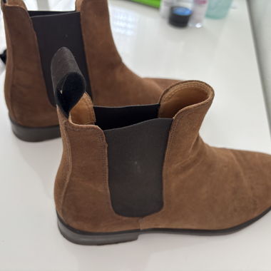 Stivaletti in pelle scamosciata cammello Scarosso