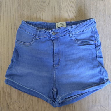 Shorts en denim taille haute EU 38