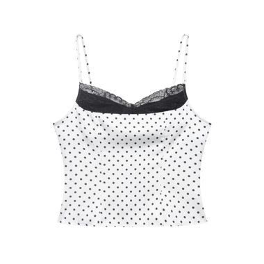 Spitzen-Cami-Top mit Punkten