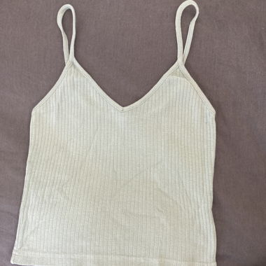 Crop Top grün/grau