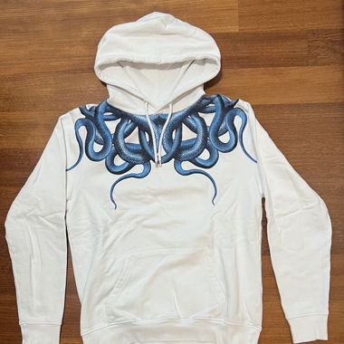 Marcelo Burlon Sweatshirt Weiß mit Schlangenmuster