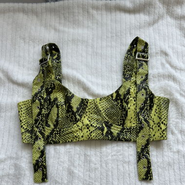 Schlangenprint sehr kurzes top