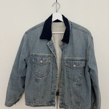 Veste en jean moumoute