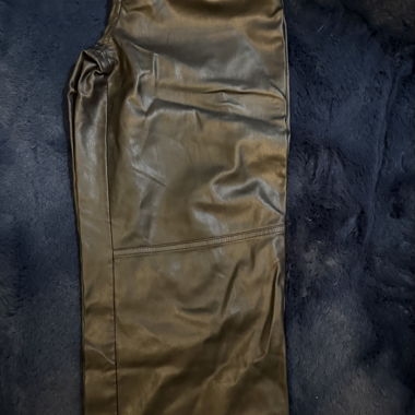 Pantalon en cuir large 
