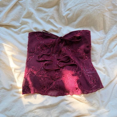 haut en dentelle rose Motel rocks