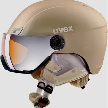 Uvex HLMT 400 Visor Style Women’s Ski Helmet – Beige