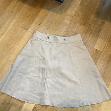 Jupe courte beige en suédine H&M