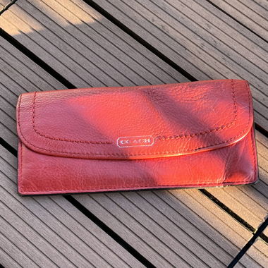 Portefeuille en cuir Coach