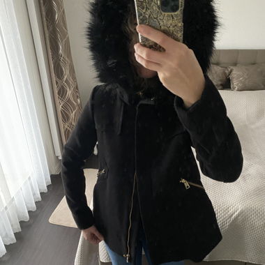 Zara Winterjacke schwarz