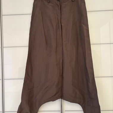 RUNDHOLZ pantalon harem ample et léger brun S