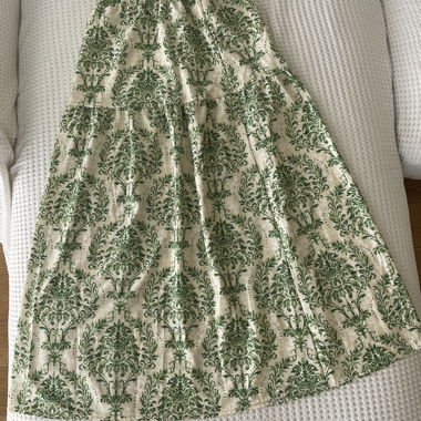 Long Green Skirt