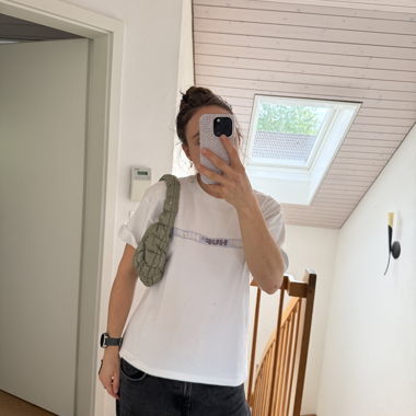 Gepolsterte Schultertasche oliv