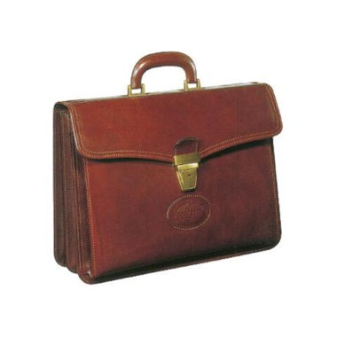 Mallette en cuir vintage de qualité, comme neuve, marron!