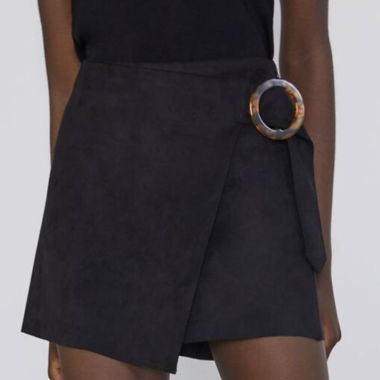 Jupe short noir - Zara