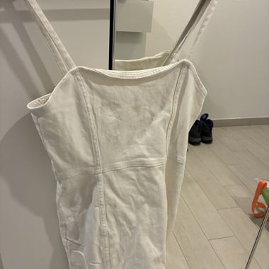 Vestito in jeans bianco